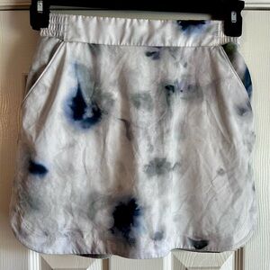 Calia White and Blue Tie-Dye Golf Skirt Size XS